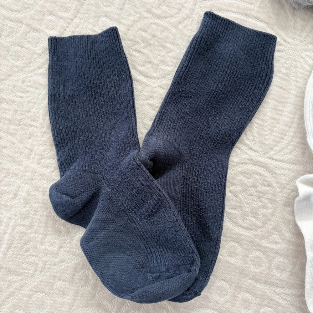 Hanna Andersson Boys' 3-Pack Cotton Crew Socks (Shoe Size 10-12)‎